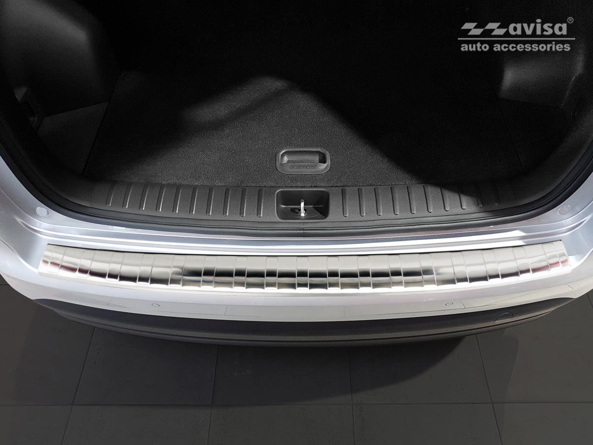 Lastskydd Hyundai Tucson III facelift 2018–2020 – Silver satin – detaljbild 3