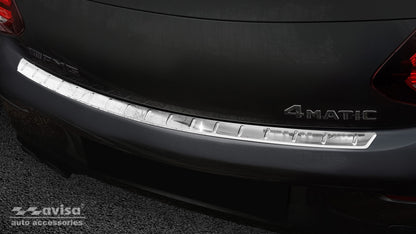Lastskydd Mercedes C Class C205 Coupe AMG 2015–2019, facelift 2019–2021 – Silver satin – detaljbild 2