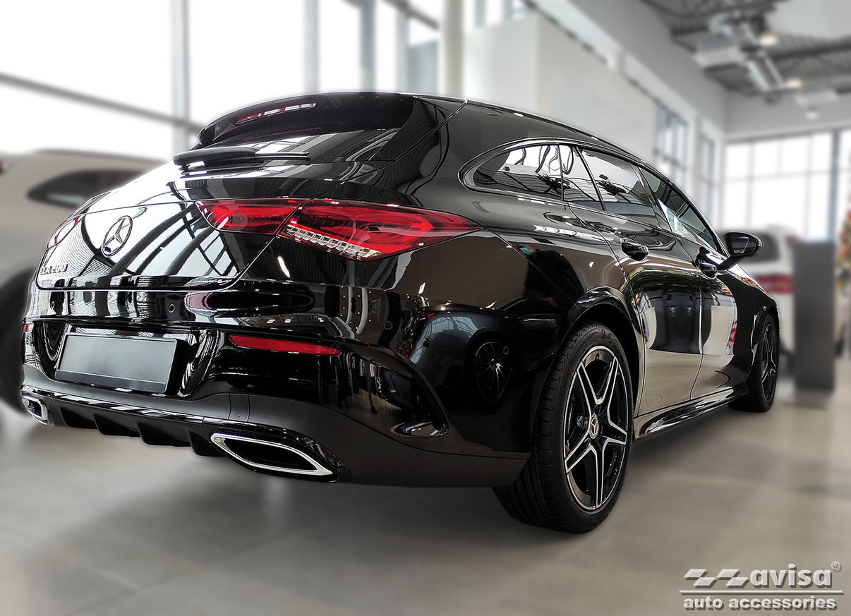 Lastskydd Mercedes Cla II Shooting Brake (X118) 2019+2-025/ AMG-Line – Svart – detaljbild 2