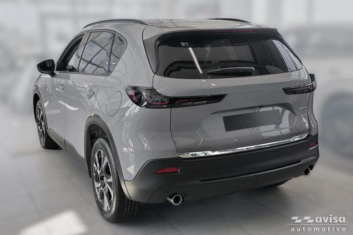 Bakluckelist Mazda CX-5 III 2025+ – Spegelpolerat silver – detaljbild 2