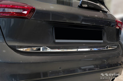 Bakluckelist Ford Focus IV halvkombi 5-dörrars/ ST-Line 2018–2021, facelift 2021+ – Spegelpolerat silver – detaljbild 3