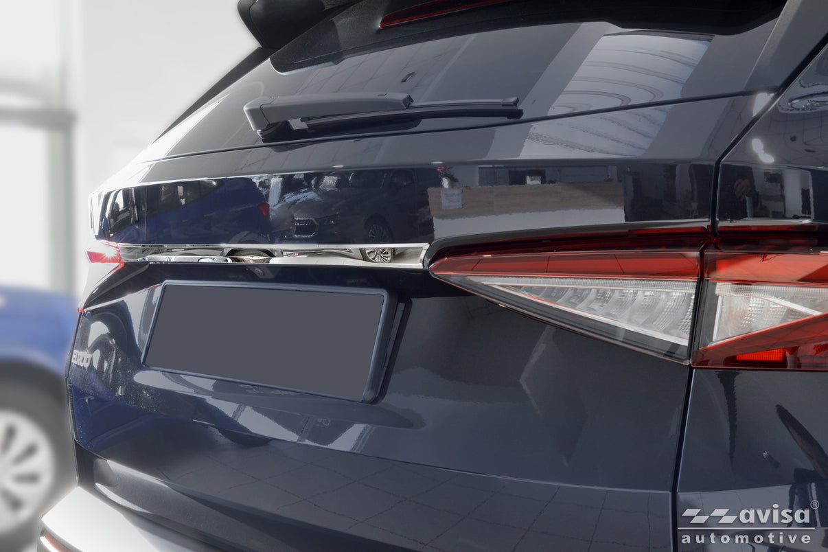 Bakluckelist Skoda Elroq 2025+ – Spegelpolerat silver – detaljbild 3
