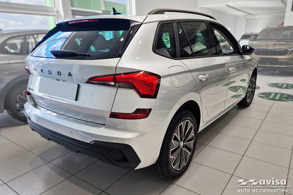 Lastskydd Skoda Kamiq crossover facelift 2024+ – Silver satin – detaljbild 2