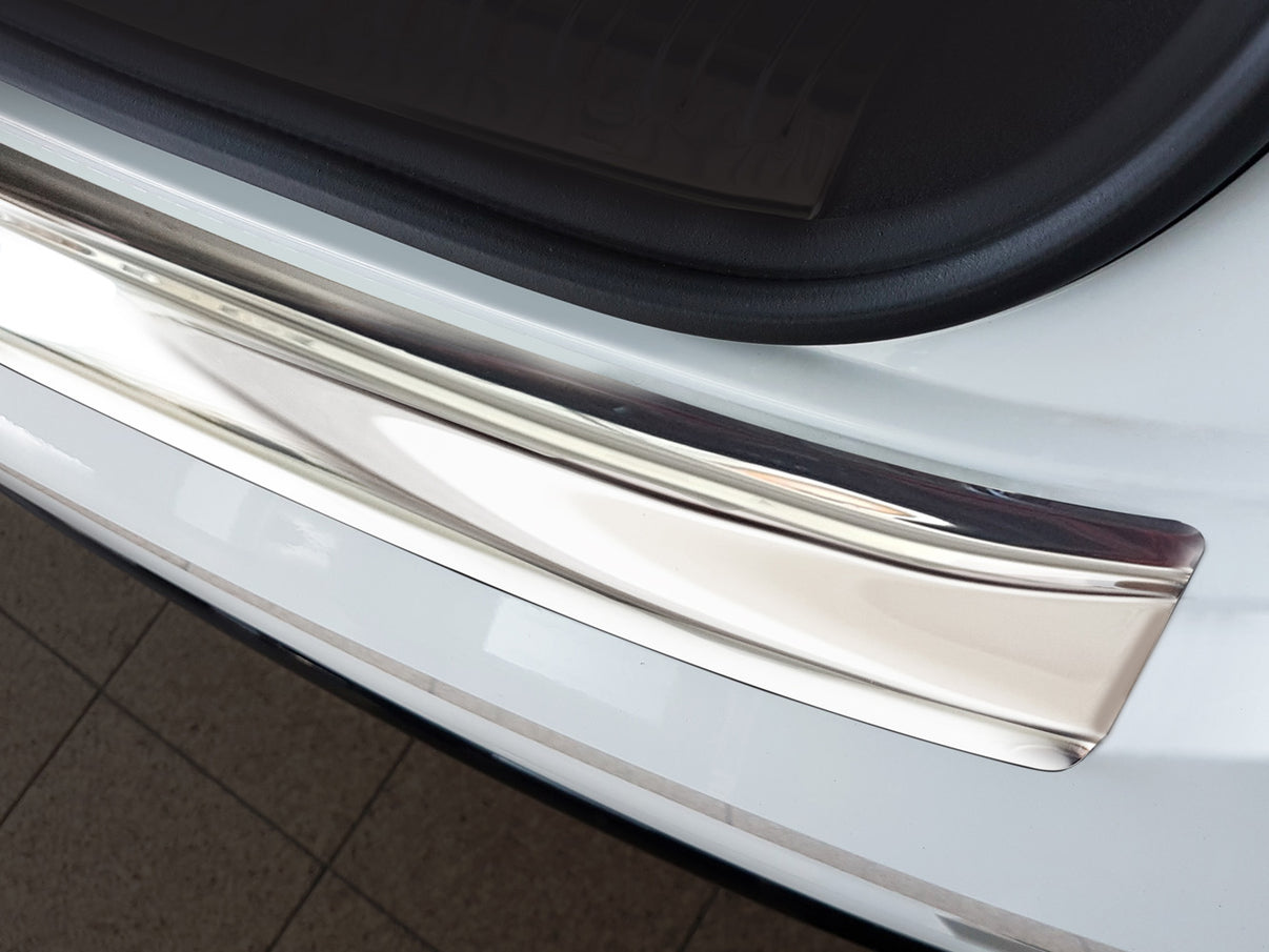 Lastskydd Audi Q8 2018+ 202, facelift 2023+ – Spegelpolerat silver – detaljbild 2