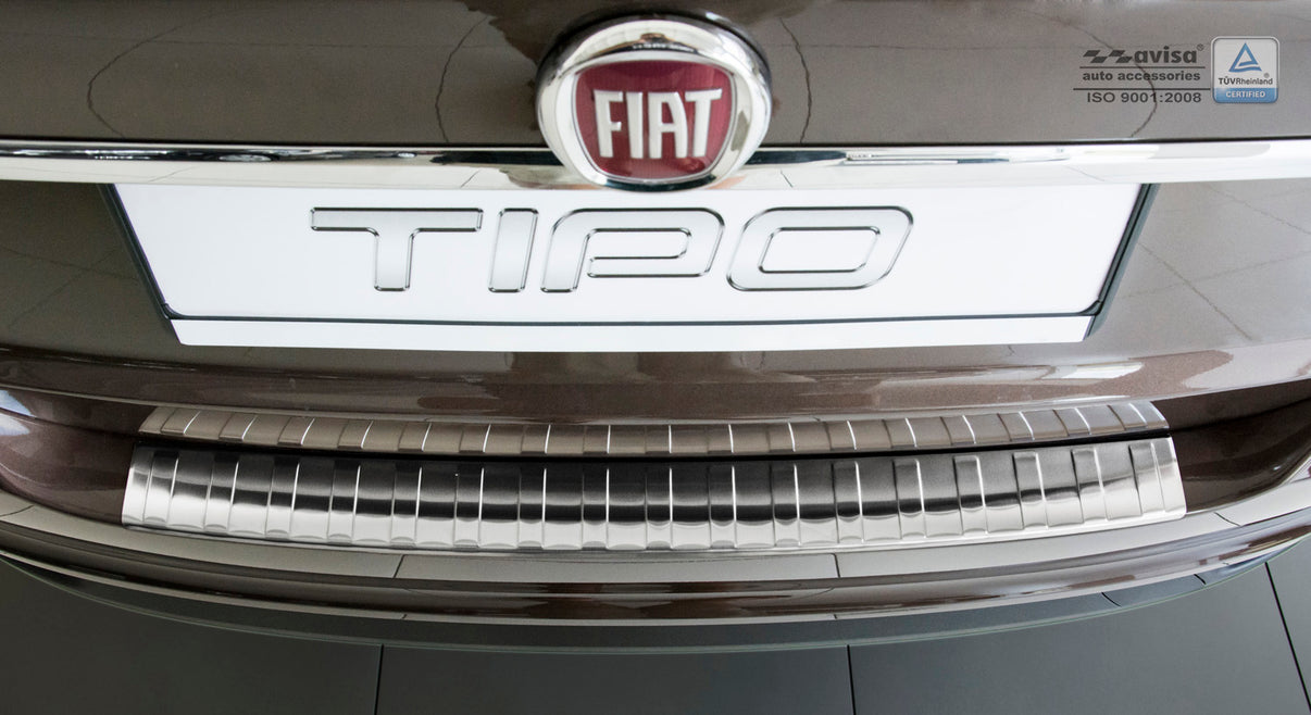 Lastskydd Fiat Tipo sedan 2016–2020, facelift 2020+ – Silver satin – detaljbild 2