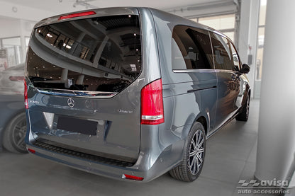 Lastskydd Black Mat Mercedes V Class W447/ Vito III/ Marco Polo 2014–2019, facelift 2019–2024, facelift 2024+ (versionen med two… – Mattsvart – detaljbild 2