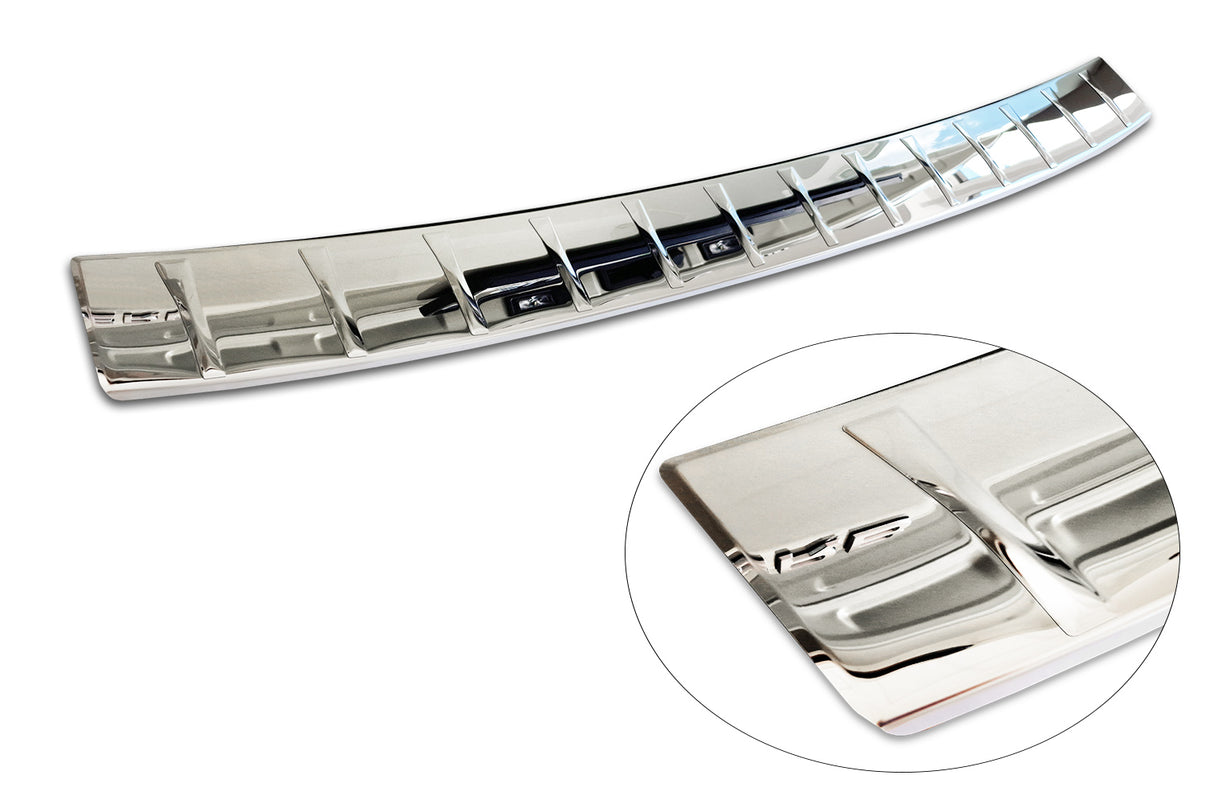 Lastskydd Skoda Superb IV Kombi 2024+ – Spegelpolerat silver