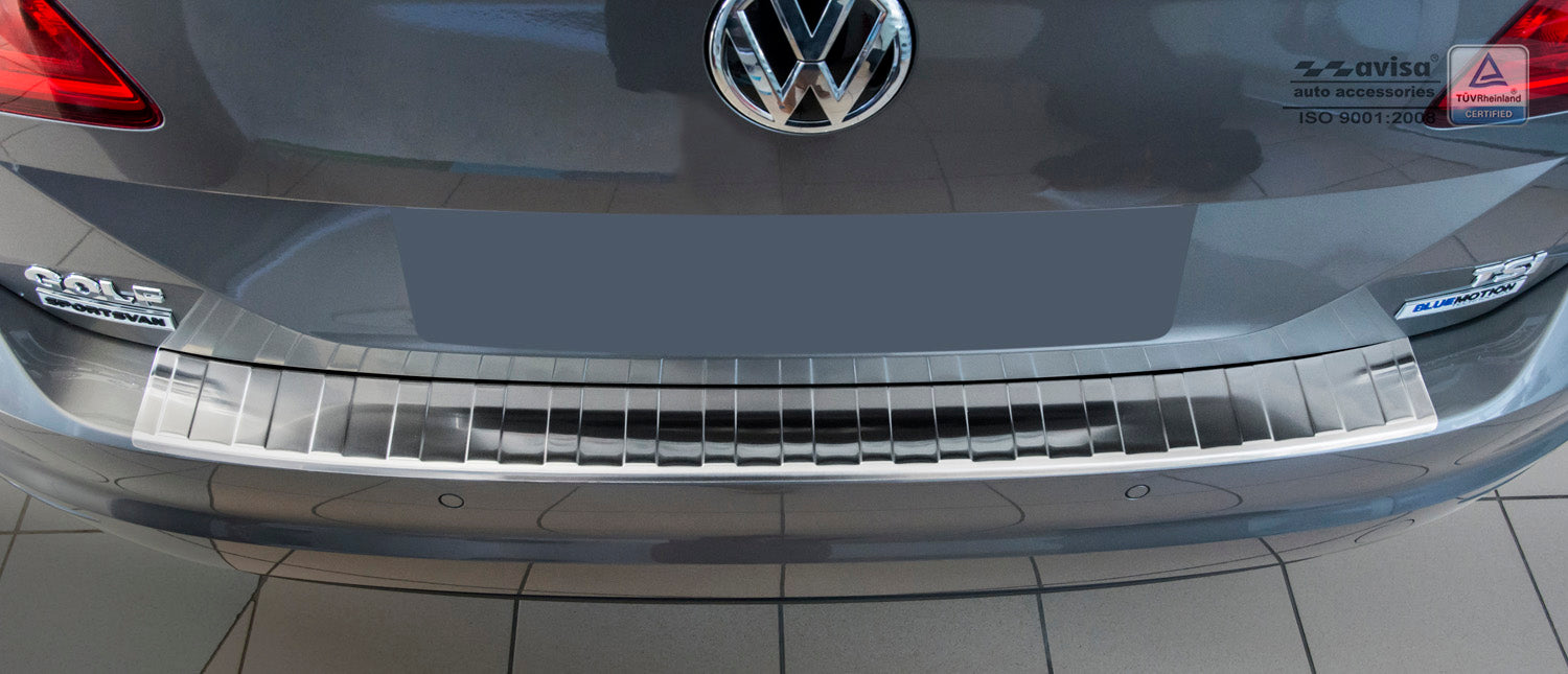 Lastskydd Volkswagen Golf Sportsvan 2014–2017, facelift 2017+ – Silver satin – detaljbild 3
