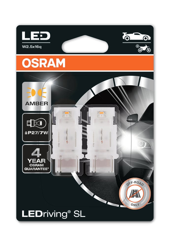 LEDriving LEDlampa SL P27/7W – förpackning och innehåll | OSRAM