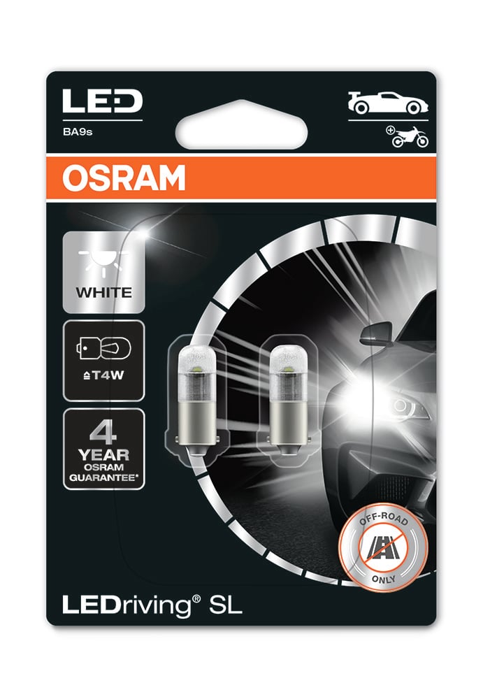 OSRAM LEDriving SL T4W – BA9s – 6000K – produktbild framifrån | OSRAM