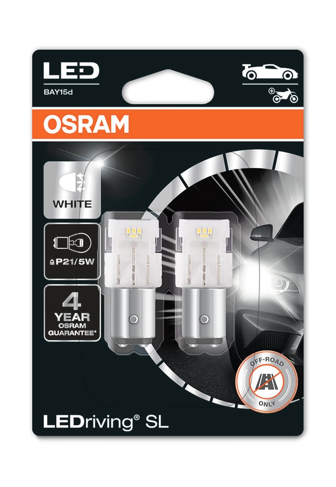 LEDriving LEDlampa SL P21/5W – närbild detaljer | OSRAM