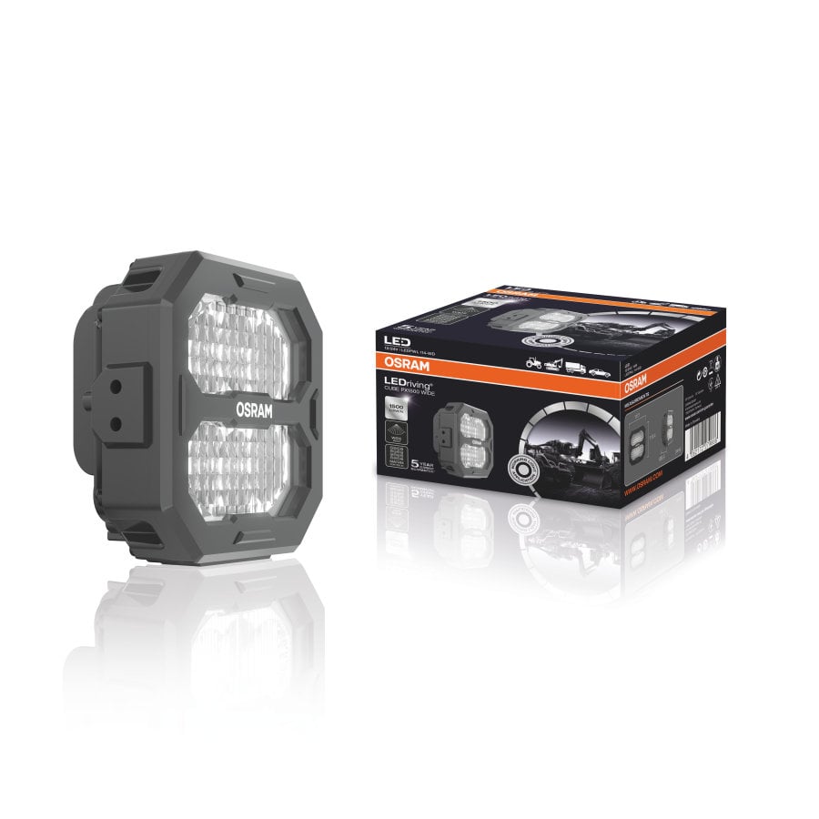 produktbild framifrån visande LEDriving Arbetsljus Cube PX1500 Wide – OSRAM