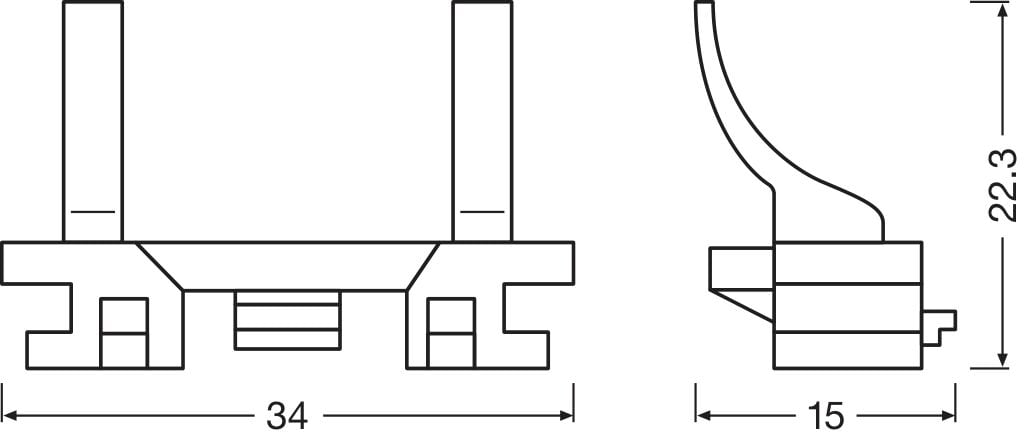 LEDriving Street Legal Adapter A04 – produktvy från sidan | OSRAM
