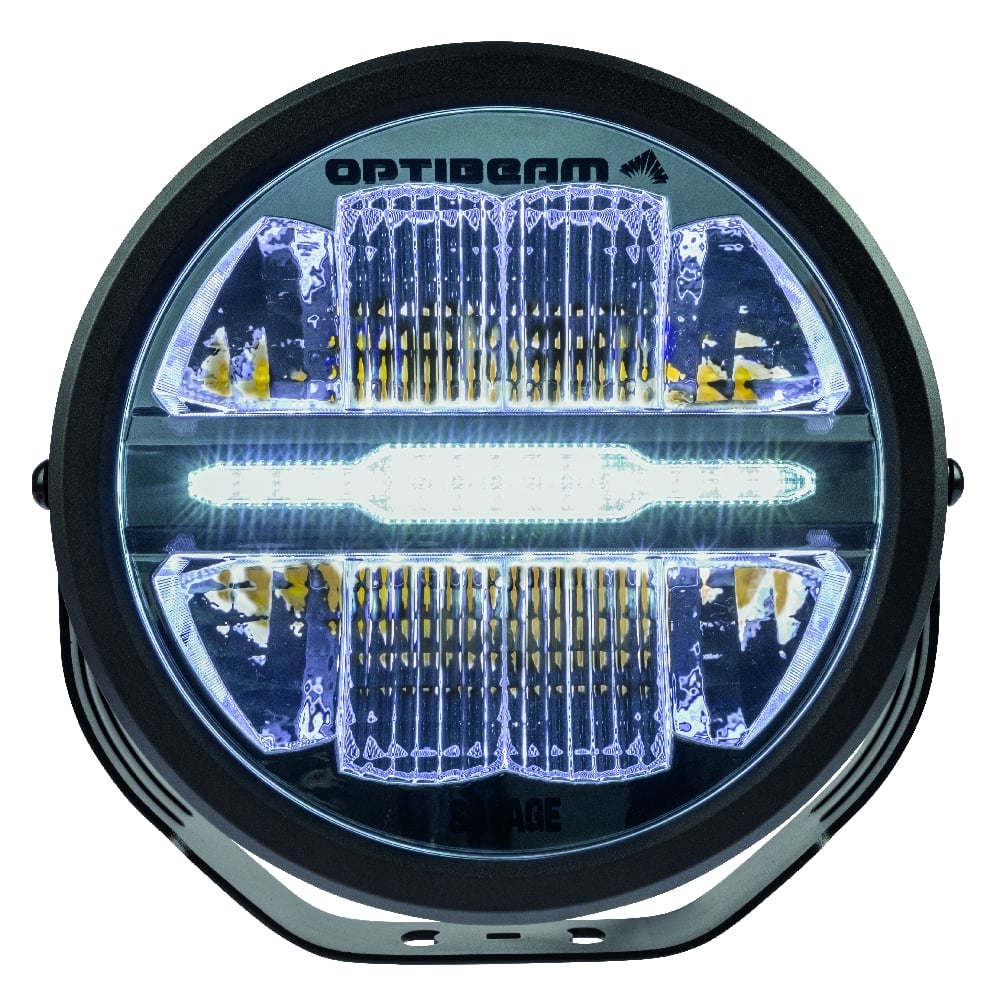 OPTIBEAM Extra light Savage 9" - dimensionsspecifikation | Optibeam