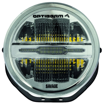 OPTIBEAM Extra light Savage 9" - emballage og indhold | Optibeam