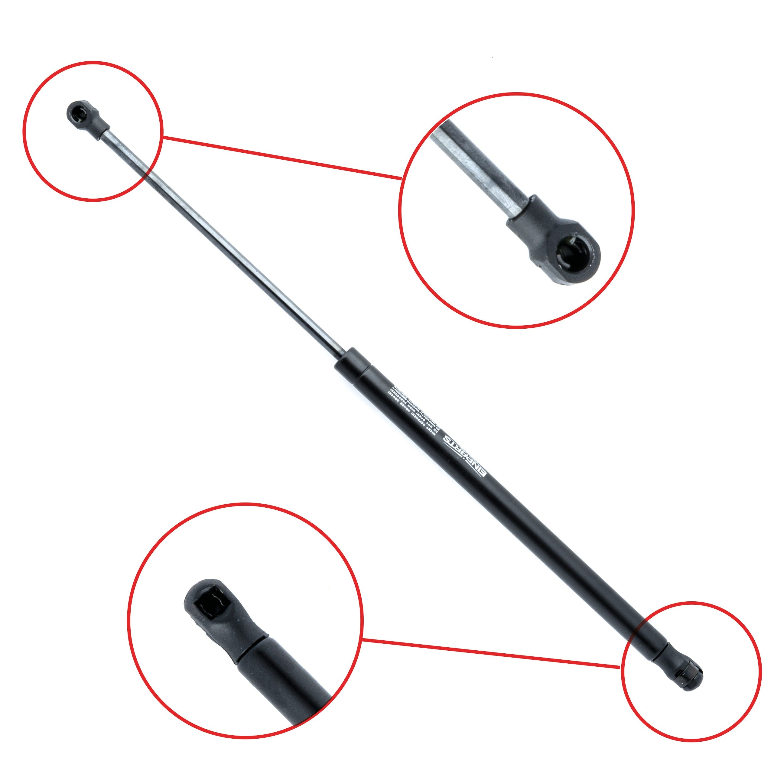Gasfjäder till baklucka Mazda 121 III/Ford Fiesta MK3 m.fl. – 580 mm/ 300 N