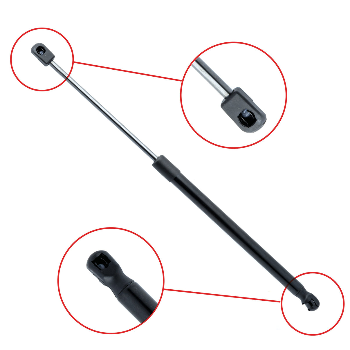 Gasfjäder till baklucka Audi A6 C6 Avant/A6 C6 Allroad – 475 mm/ 650 N