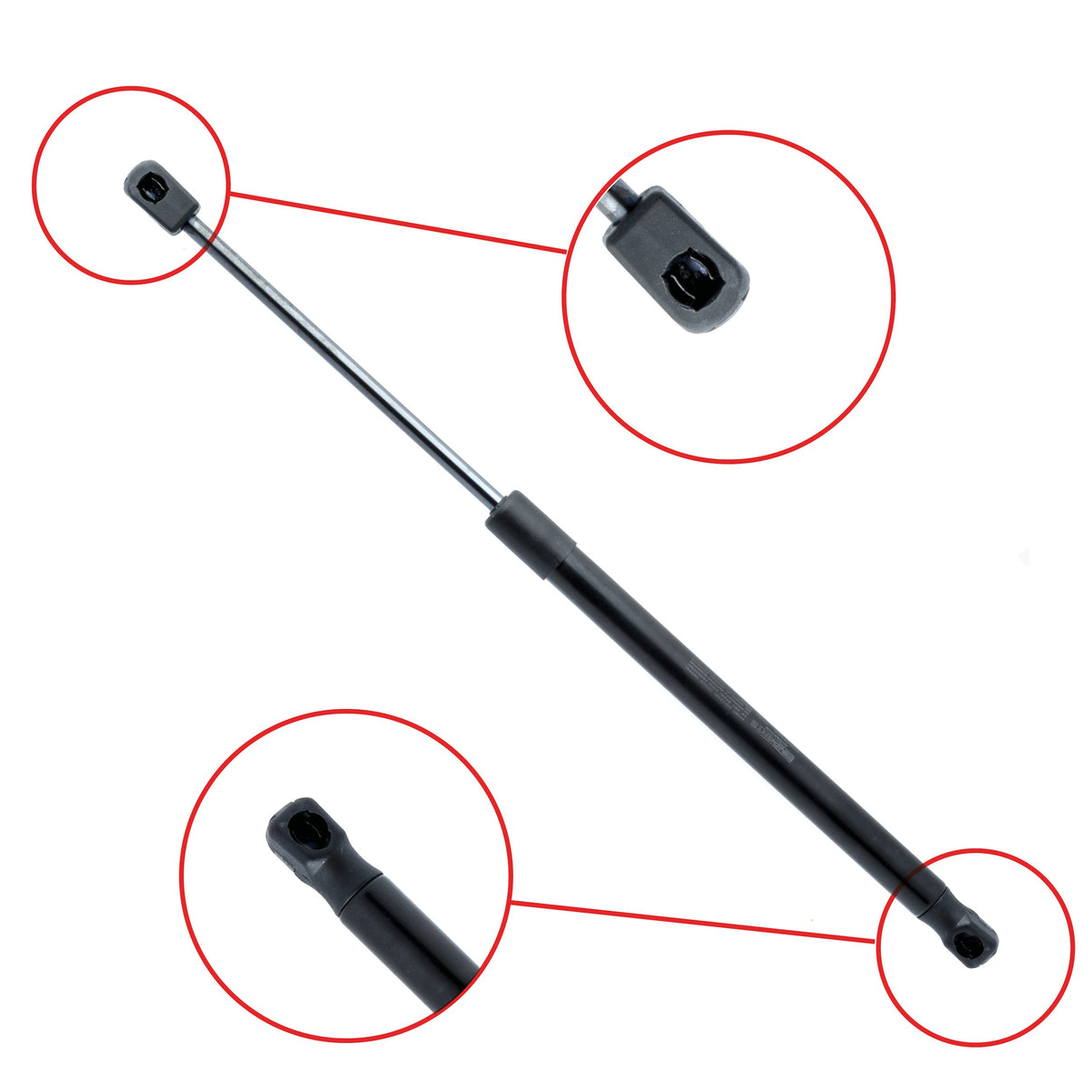 Gasfjäder till baklucka Fiat Sedici/Suzuki SX4 – 445 mm/ 420 N