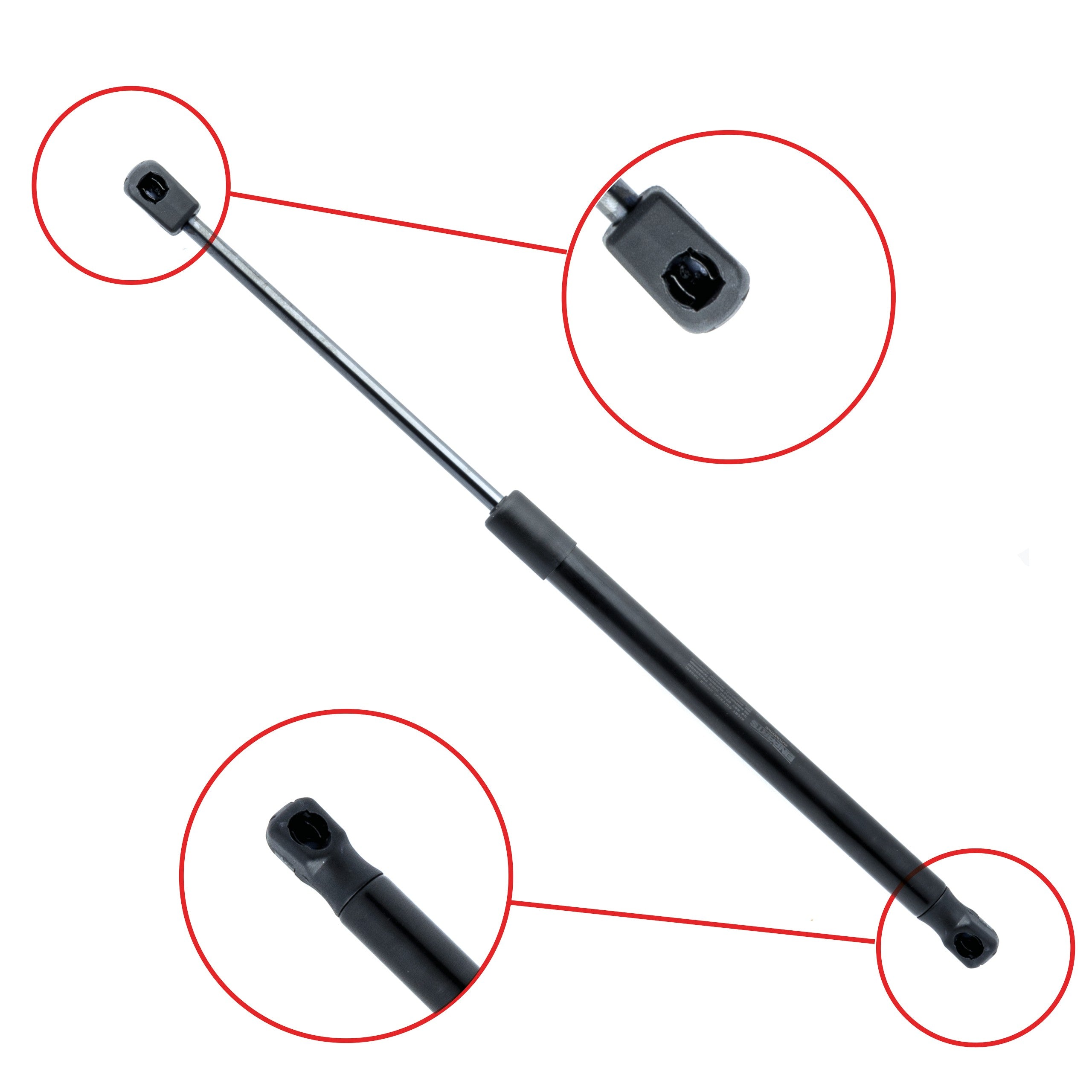 Gasfjäder till baklucka Fiat Sedici/Suzuki SX4 – 445 mm/ 420 N