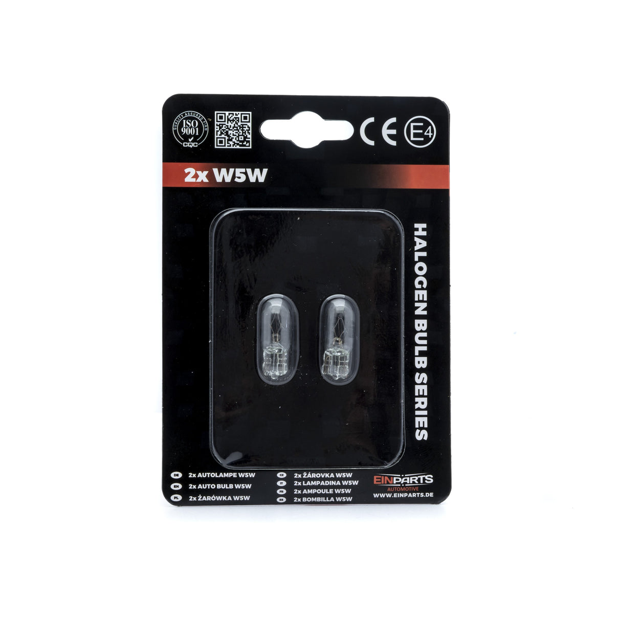 Halogenlampa – W5W – 3000K – 9V - 16V – 5 W – 2-pack