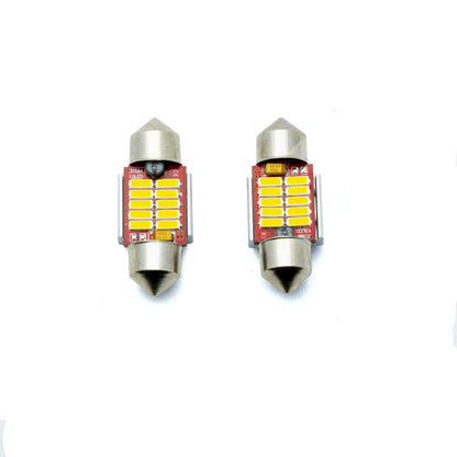 LED-lampa för bil – C5W – SV8.5–8 – 5000K – 12 LED – SMD 4014 – 31 mm – 2-pack