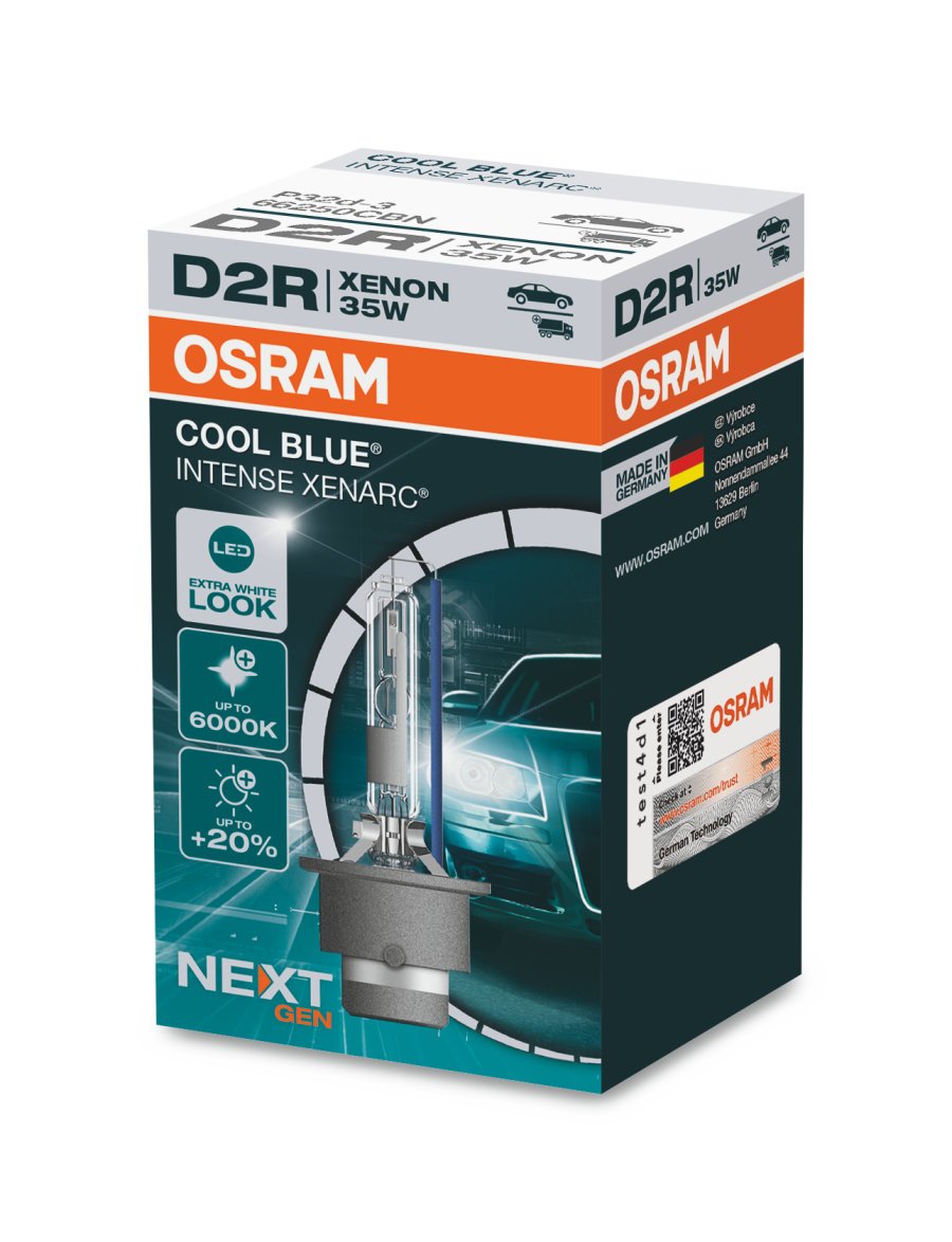 produktbild framifrån visande D2R Osram Cool Blue Intense (Next Gen) – OSRAM