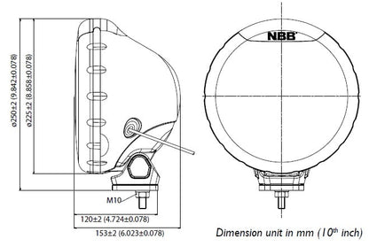NBB Orginal Xenon 24V 225 HID 35W Driving Beam E – 20 – närbild detaljer | NBB