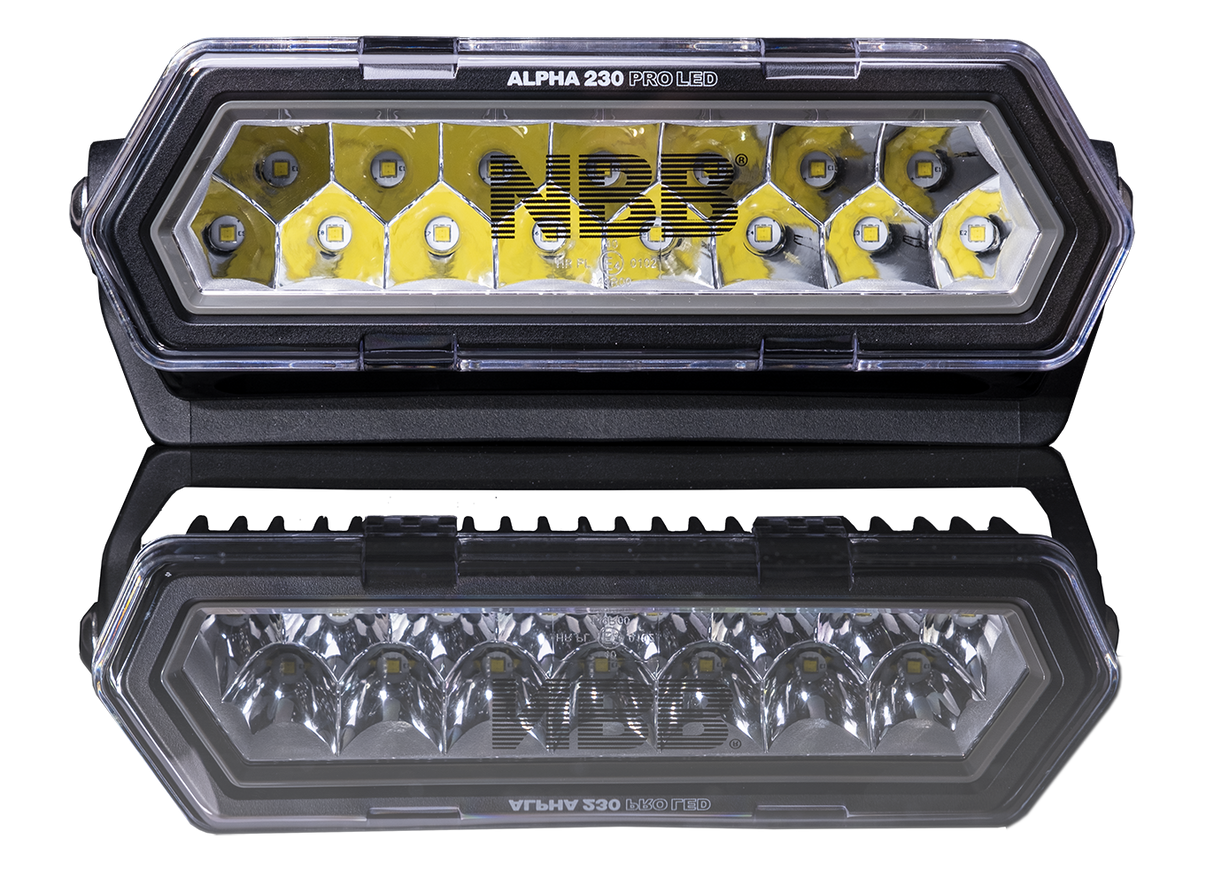 NBB Alpha 230 Pro LED ekstra lysrampe - nærbillede detaljer | NBB