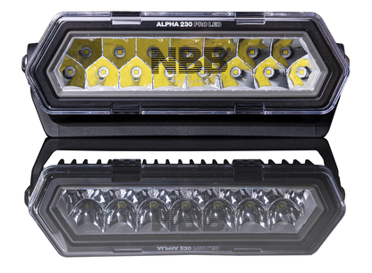 NBB Alpha 230 Pro LED ekstra lysrampe - nærbillede detaljer | NBB