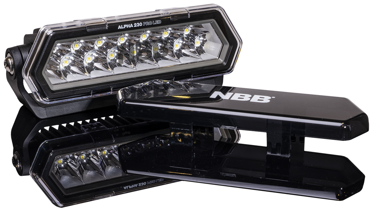 NBB Alpha 230 Pro LED ekstra lysrampe - produktbillede forfra | NBB