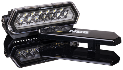 NBB Alpha 230 Pro LED ekstra lysrampe - produktbillede forfra | NBB