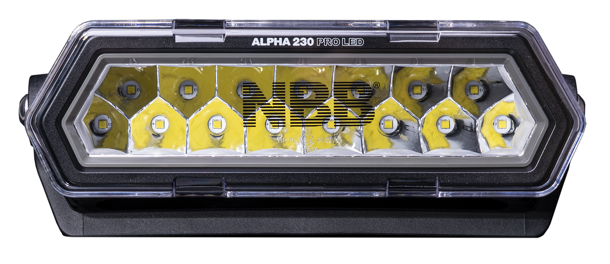 NBB Alpha 230 Pro LED ekstra lysrampe - produkt set fra siden | NBB