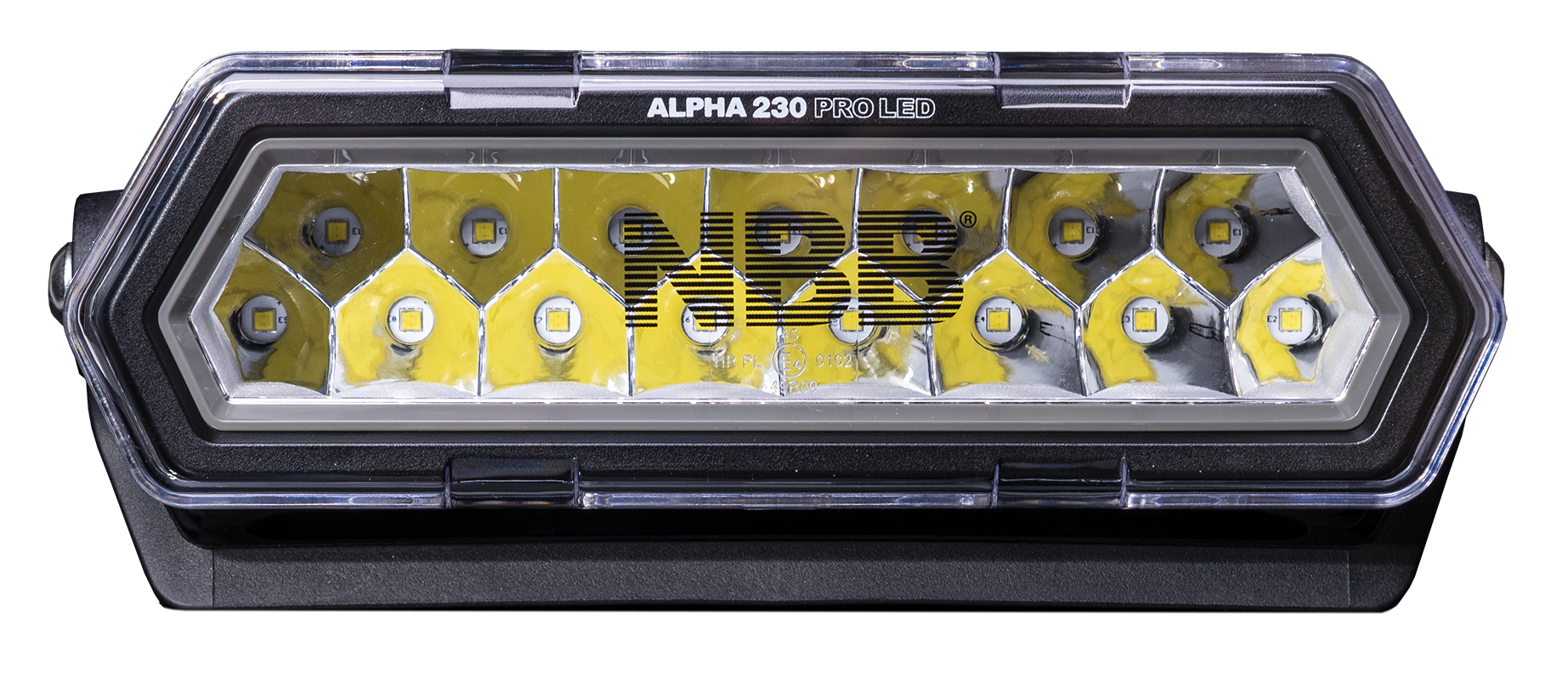 NBB Alpha 230 Pro LED ekstra lysrampe - produkt set fra siden | NBB