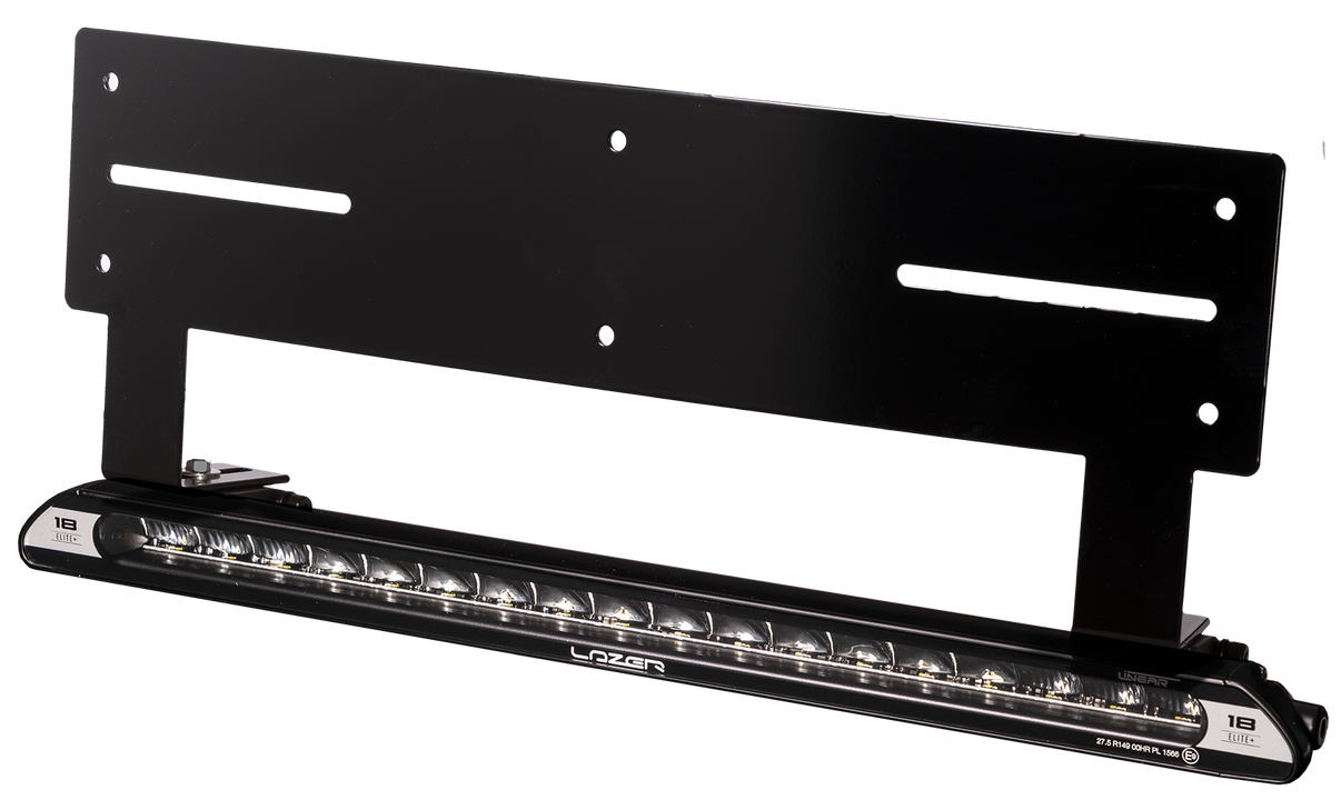 produktbillede forfra viser Lazer Linear 18 Elite + TESLA Model 3 & Y Pakke – Lazer