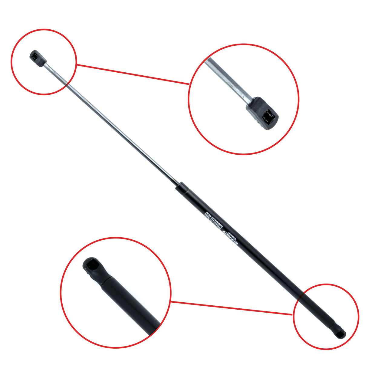 Gasfjäder till motorhuv Audi A6 C5/A6 C5 Avant m.fl. – 720 mm/ 280 N