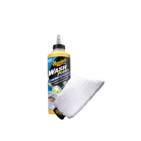produktbillede forfra viser vaskepakke WASH PLUS+ med vaskehandske - Meguiar's