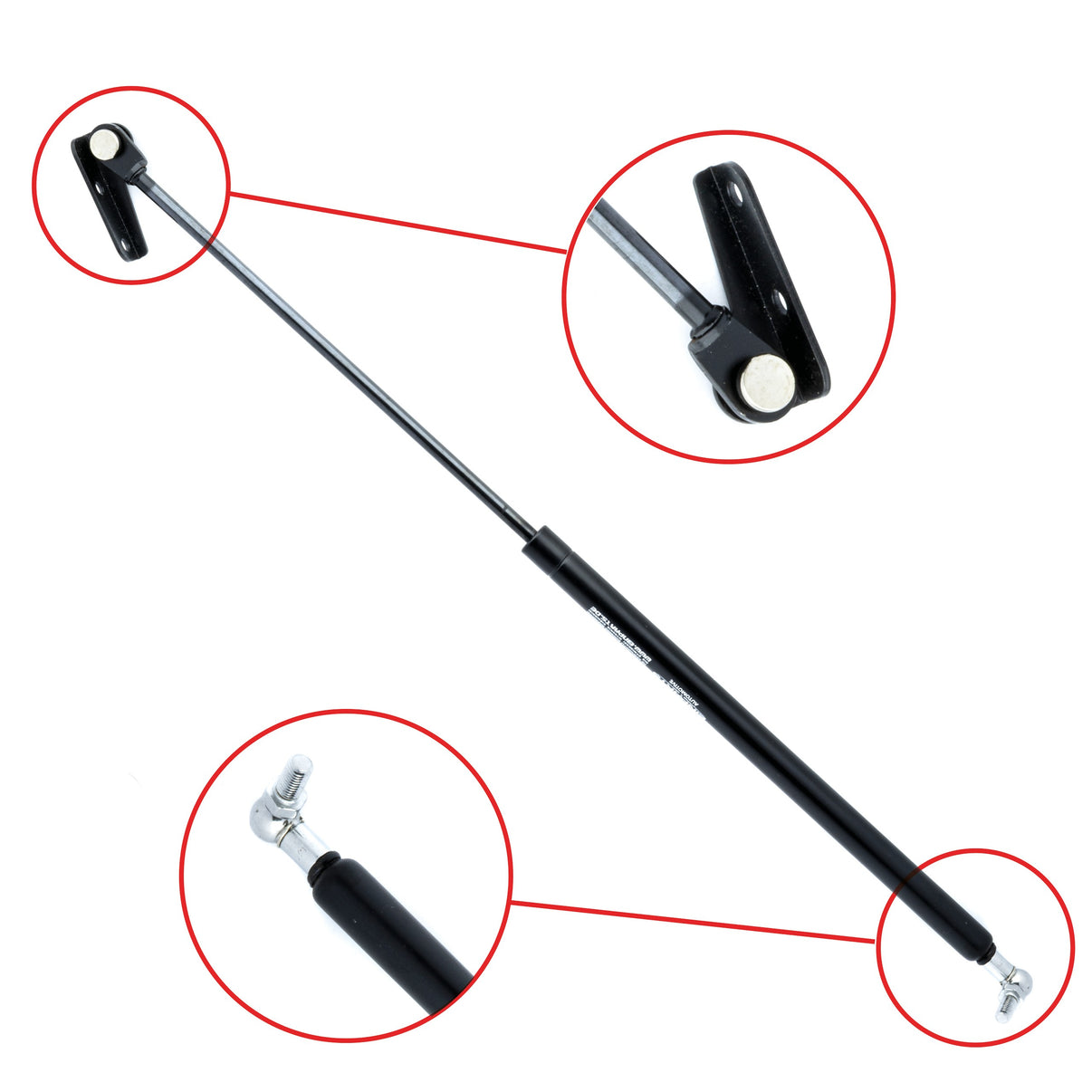 Gasfjäder till baklucka Suzuki Swift I höger – 614 mm/ 190 N