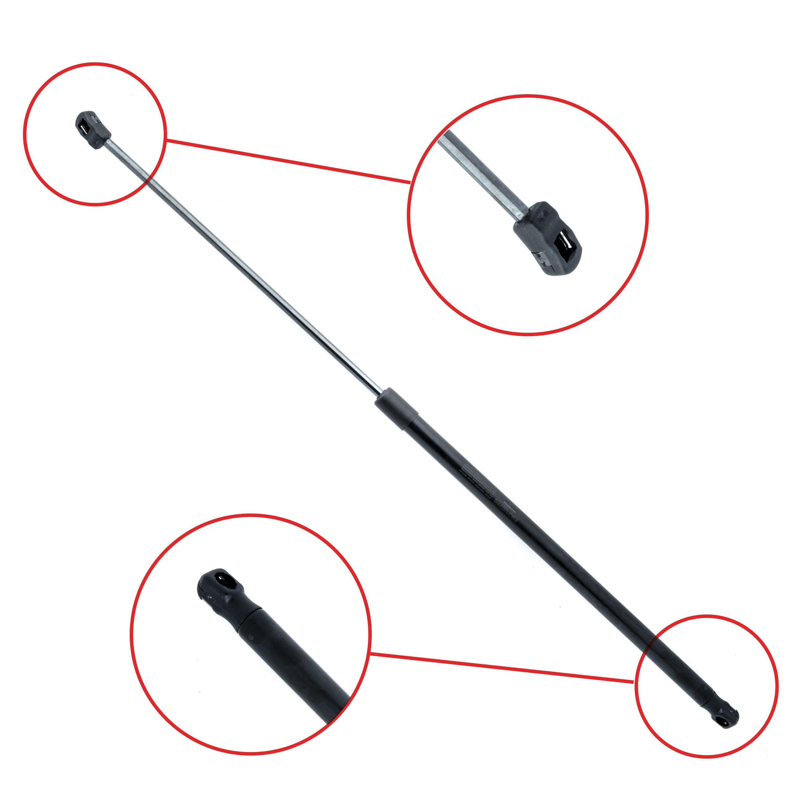 Gasfjäder till motorhuv Audi A4 B6/A4 B6 Avant m.fl. – 715 mm/ 330 N