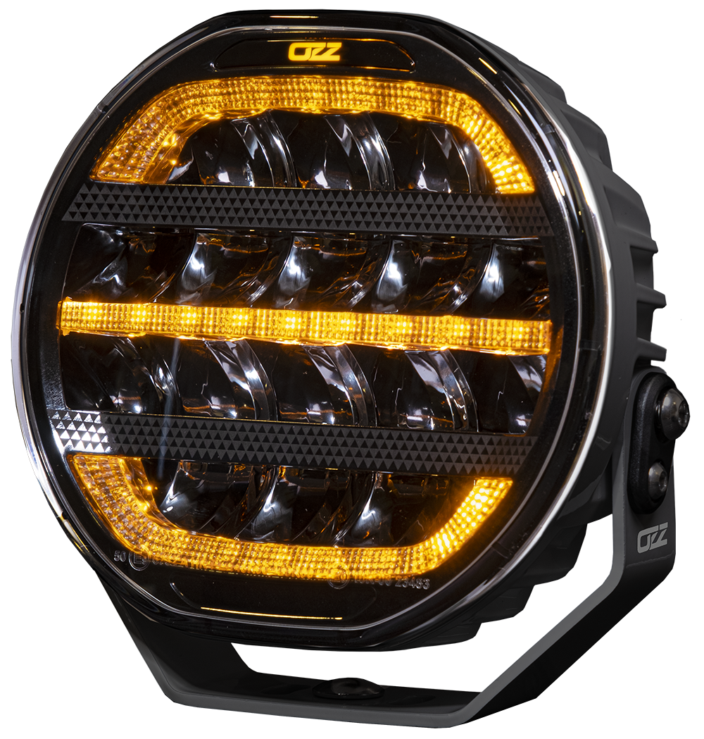 produktbild framifrån visande OZZ XR2 7" Black RAD5 – OZZ