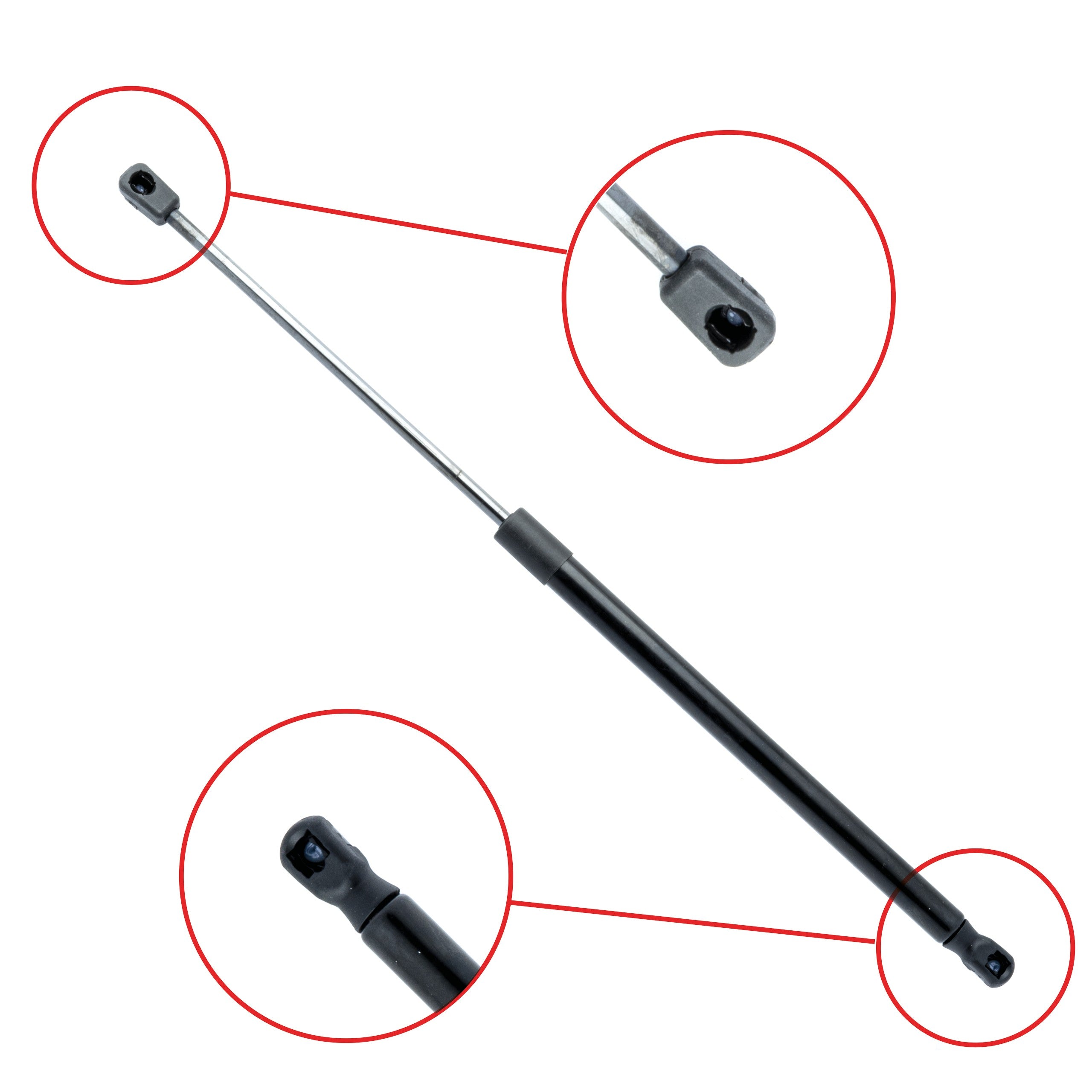Gasfjäder till baklucka Audi A3 Sportback – 530 mm/ 410 N