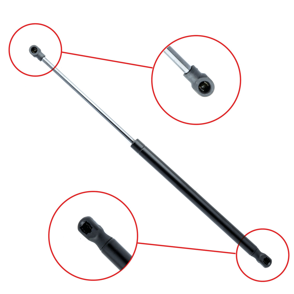 Gasfjäder till baklucka Audi A6 C5 Avant – 495 mm/ 635 N
