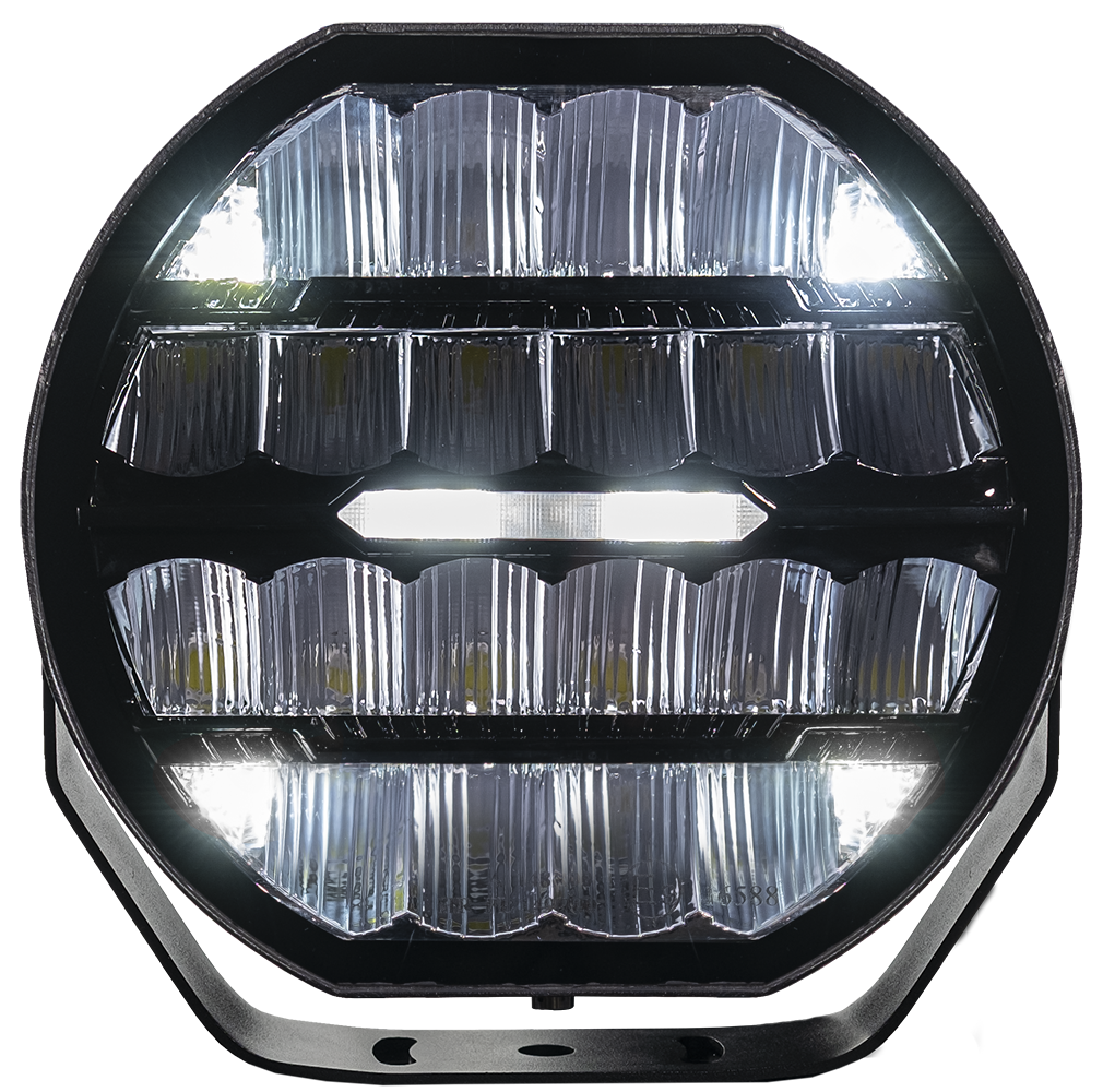 LED ekstra lys Stellar Sort RAD5 >>CANBUS<< – 12.200 lm – 16.480 lm – LUXTAR – produkt set fra siden | LUXTAR
