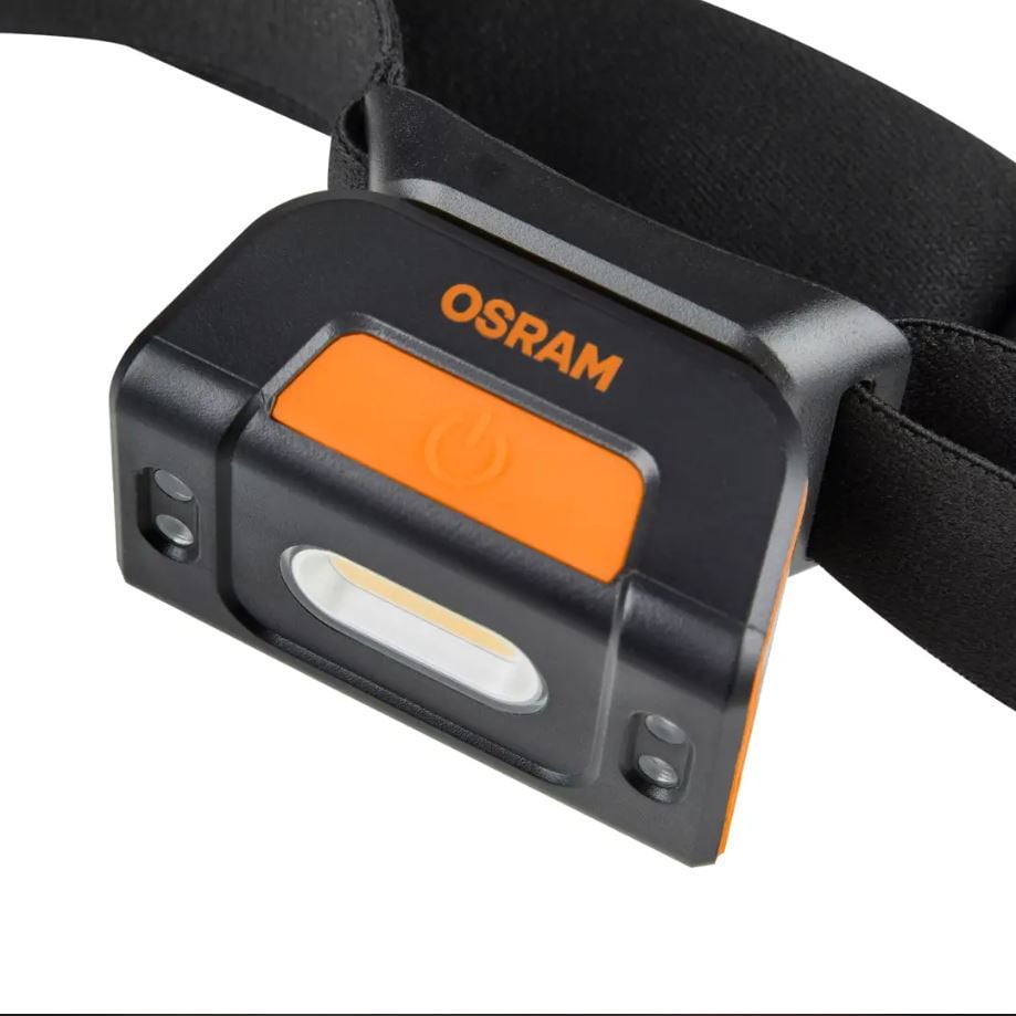närbild på detaljer och material av LEDinspect Headtorch 250 6x1 – OSRAM