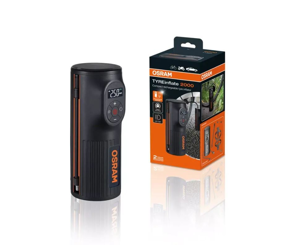 TYREINFLATE Cykelpump 2000 FS1 – kompletterande vy | OSRAM