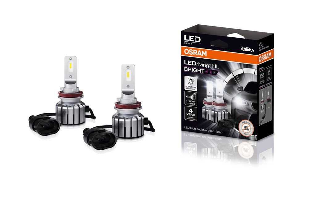 LEDriving HL BRIGHT H8/H11/H16/H9 – produktbild framifrån | OSRAM