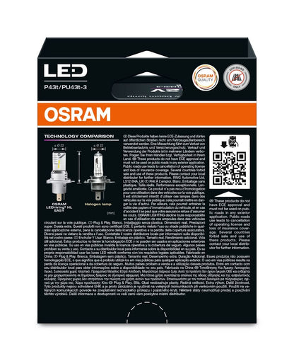 LEDriving HL EASY H4/H19 – förpackning och innehåll | OSRAM
