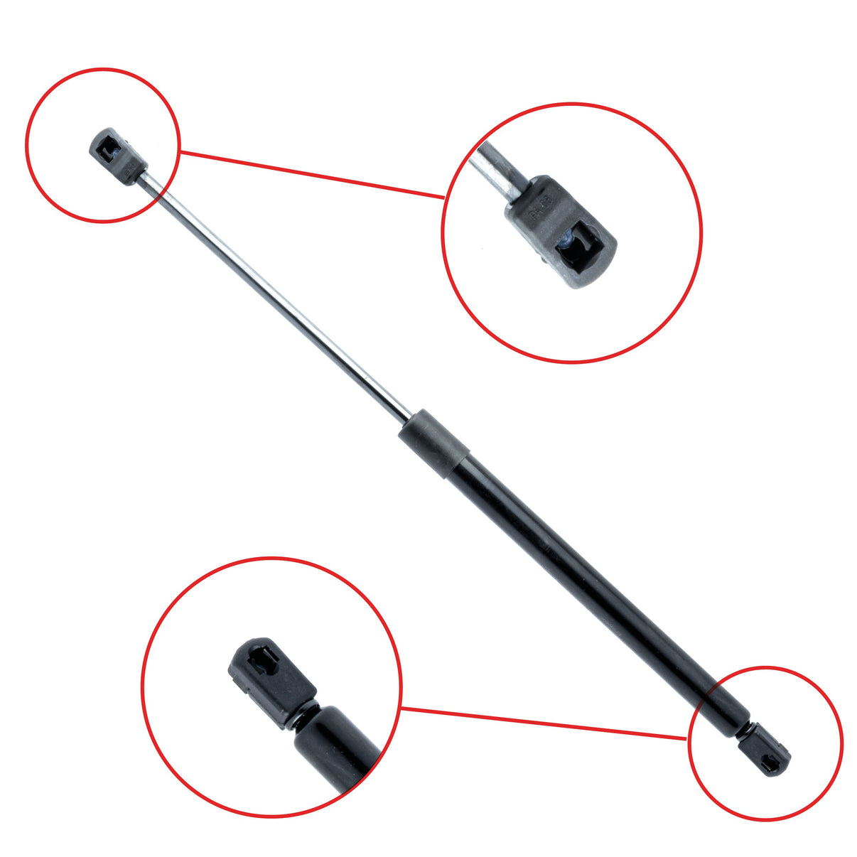 Gasfjäder till baklucka Jeep Cherokee – 451 mm/ 155 N