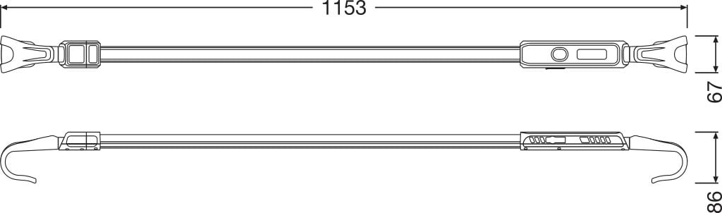 detaljbild av LEDinspect RECHARGEABLE UNDERBONNET LIGHT – OSRAM