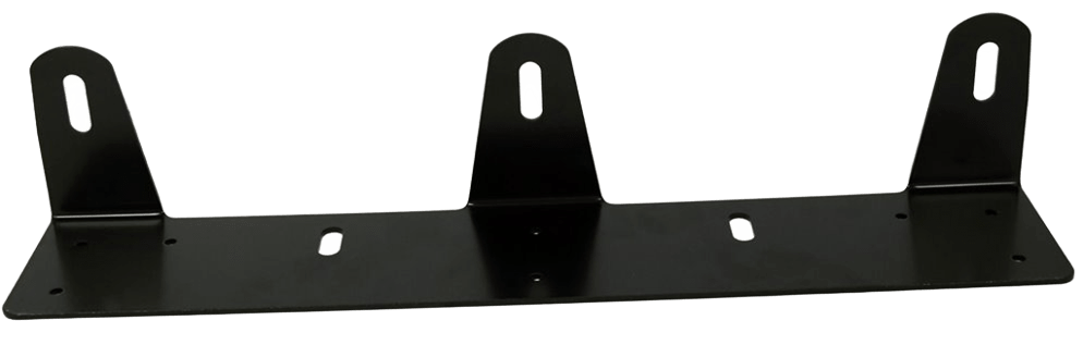 Extraljusfäste Svart 3 – 225mm – Long fixpoints – produktbild framifrån | Carlevel