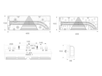 förpackning och medföljande tillbehör till Aspöck Tail Lamp Europoint III Right – Aspöck